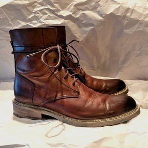 Men's Brown Leather Boot - ASIA 250/255 - US 8